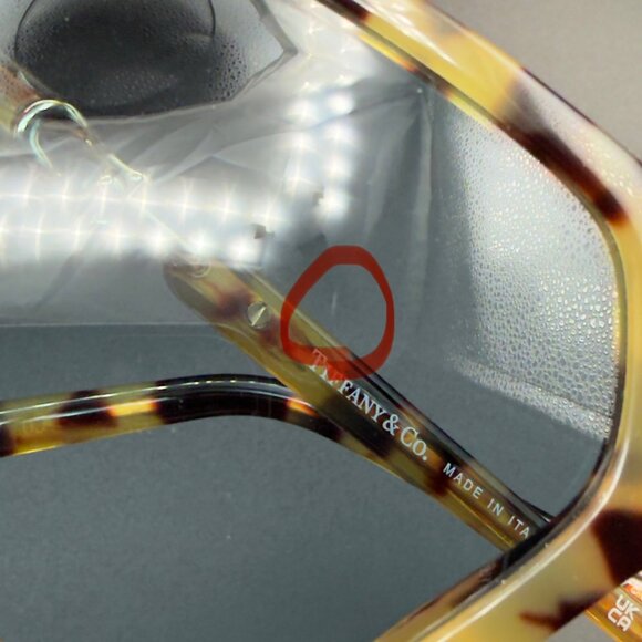 Tiffany TF 4198 80640 Yellow Havana Sunglasses Light Blue Lens 58 17 140 READ main image 12